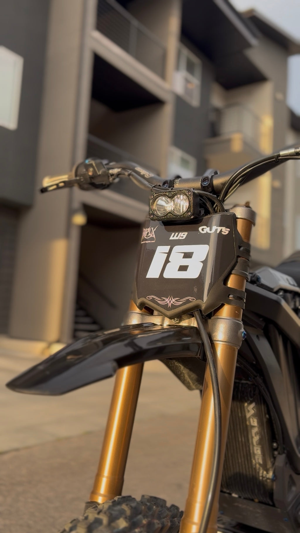 "Motocutz" STYLE Front Number Plate